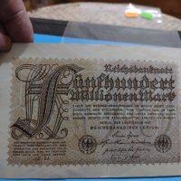 Райх банкнота - 500 Милиона марки 1923 година Германия - за колекция - 18892, снимка 6 - Нумизматика и бонистика - 31186523