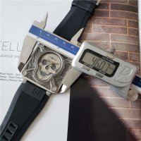 Мъжки часовник Bell & Ross Skull Burn Limited Edition с кварцов механизъм, снимка 7 - Мъжки - 37344465