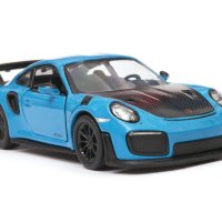 Porsche 911 GT2 RS - мащаб 1:36 на KinSmart моделът е нов в кутийка, снимка 10 - Колекции - 42687511