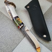 Ръчно изработен ловен нож от марка KD handmade knives ловни ножове, снимка 2 - Ловно оръжие - 39889849