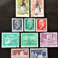 ГДР, 1968-1974 г. - лот пощенски марки, 1*9, снимка 1 - Филателия - 31223942