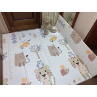 4136 Сгъваемо детско килимче за игра, топлоизолиращо 180x200х1см - модел Лисица и Тигър, снимка 7 - Други - 44793305