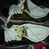 Златни обувки със светещи подметки №38, снимка 10 - Кецове - 30198258