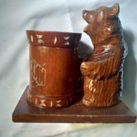 Дървена склуптора Башкирски мед, снимка 1 - Антикварни и старинни предмети - 30168715