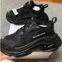 Balenciaga Дамски Черни Спортни Обувки Маратонки Кецове Баленсиага, снимка 1 - Маратонки - 29632086