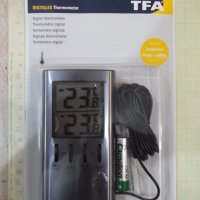 Термометър"TFA"за външна и вътрешна температура-с кабел нов, снимка 2 - Друга електроника - 40339374