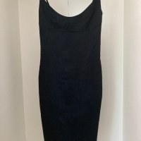 Черна рокля с тънки презрамки на Миро /Miro/, S размер, снимка 1 - Рокли - 42189731