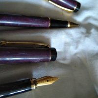 Комплект писалка Иридиум пойнт Германия и две химикалки-едната ролер, снимка 8 - Ученически пособия, канцеларски материали - 29428192