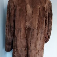 Винтидж / Ретро палто от естествена кожа с косъм , снимка 8 - Палта, манта - 44411871