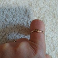 Златен пръстен  халка , снимка 2 - Пръстени - 38317430