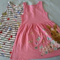 Две рокли 👗 110 см, двете за 9 лв, снимка 1 - Детски рокли и поли - 29594158