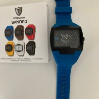 Спортен часовник Detomaso модел Sandro, със синя силиконова каишка, снимка 7 - Дамски - 38645937