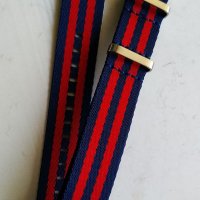 Текстилна каишка НАТО 20мм, снимка 2 - Каишки за часовници - 36831470