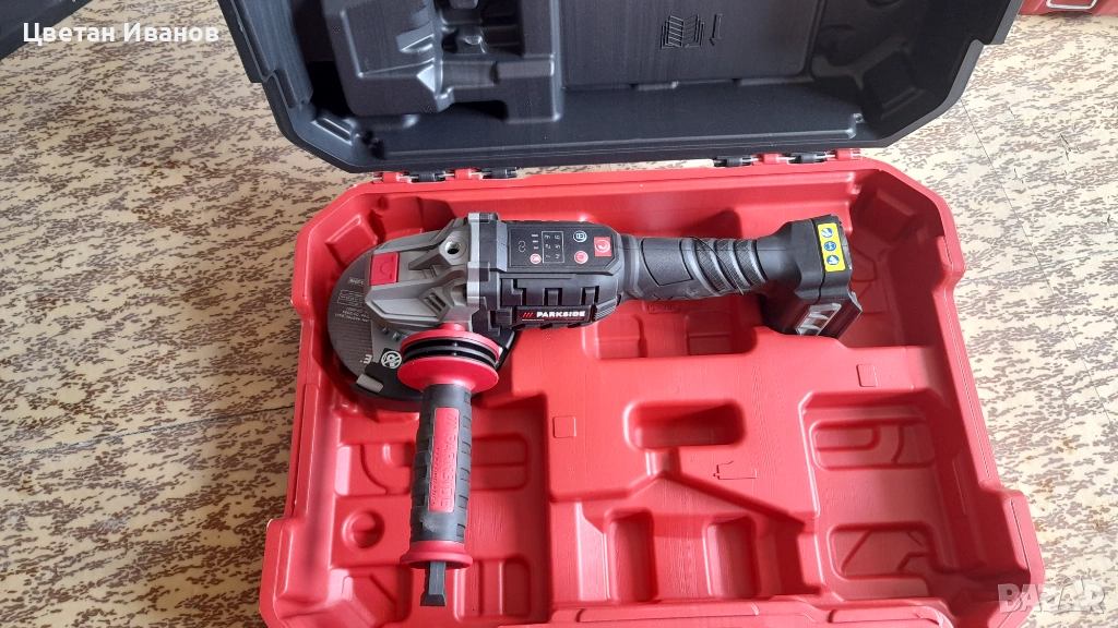 Акумолаторен Ъглошлайф Parkside Performance E6 - 20v, снимка 1