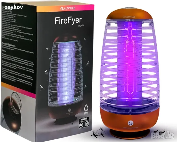 Акумулаторна лампа за унищожаване на мухи - „Направи си сам“ UV лампа, снимка 1