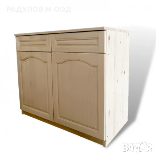 Кухненски шкаф А101, долен, с чам плот, 100 см / 30557, снимка 1