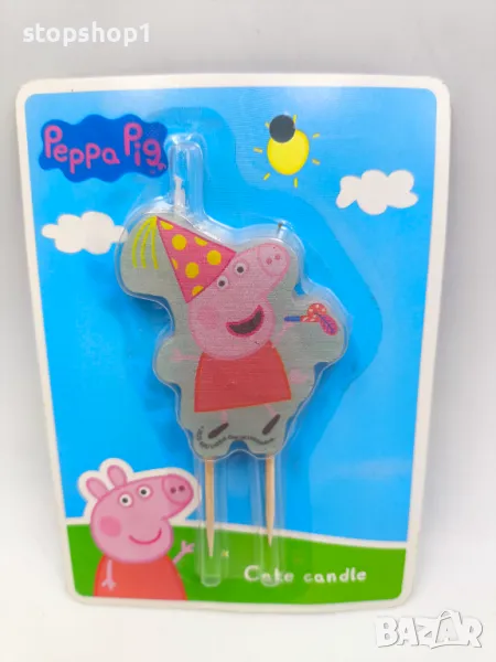 Peppa pig свещ за рожден ден   Размери опаковка 14х10см , снимка 1