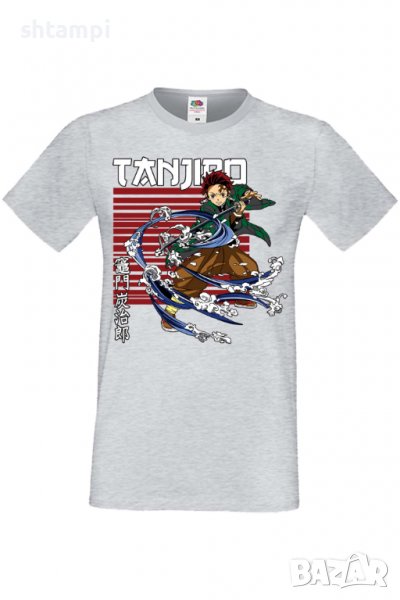 Мъжка тениска Demon Slayer Tanjiro Kamado 01,Анимация,игра,Празник,Повод,, снимка 1
