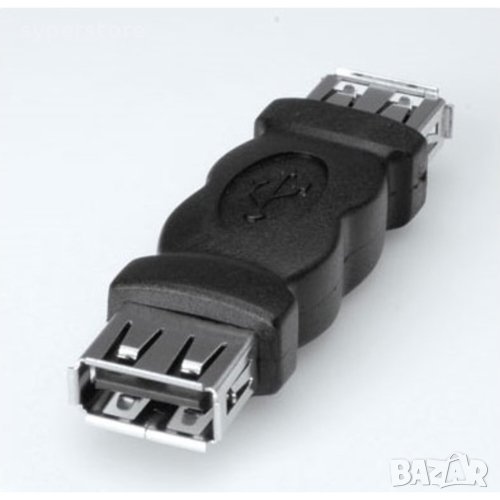 Преходник Aдаптер съединител USB женско - женско Digital One SP01431 Adaptor-changer USB A-type F-F, снимка 1