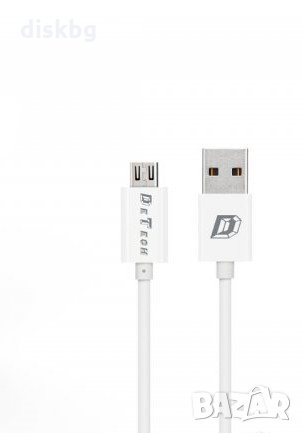 Нов кабел Micro USB DeTech, 1 метър, снимка 1