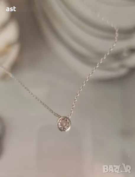 Много нежно сребърно колие, снимка 1