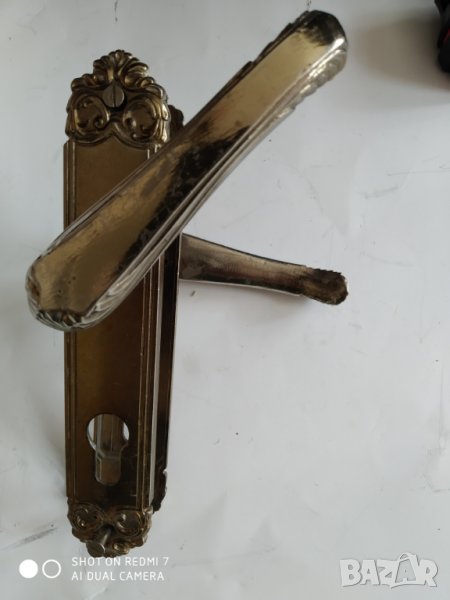 ретро дръжка за врата със шилд-комплект, снимка 1