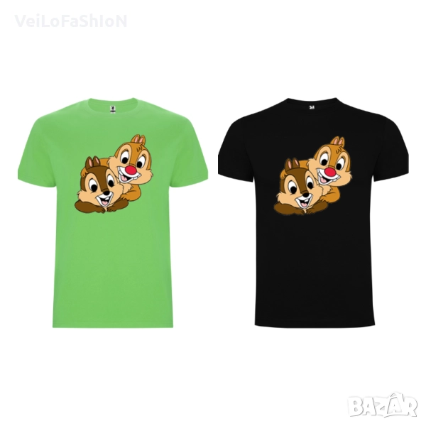 Нова детска тениска с катериците Чип и Дейл, снимка 1