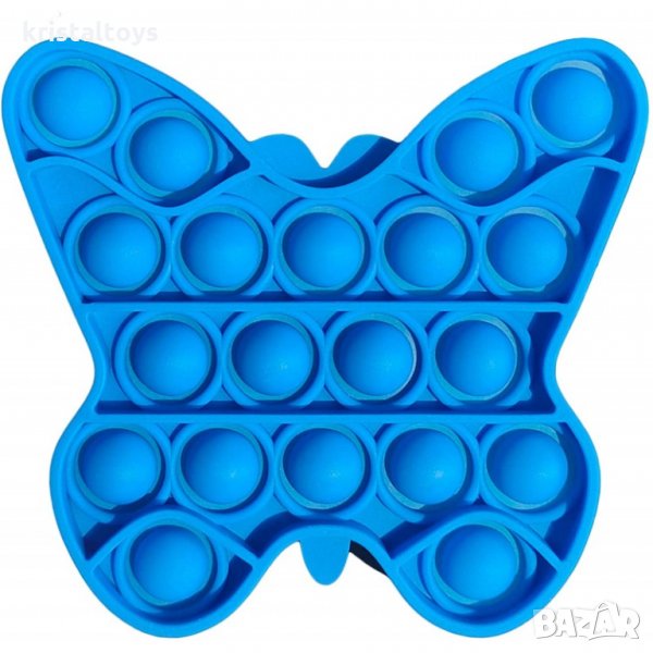 Антистрес детска играчка Фиджет Попит FIDGET POP IT с форма на Пеперуда, снимка 1