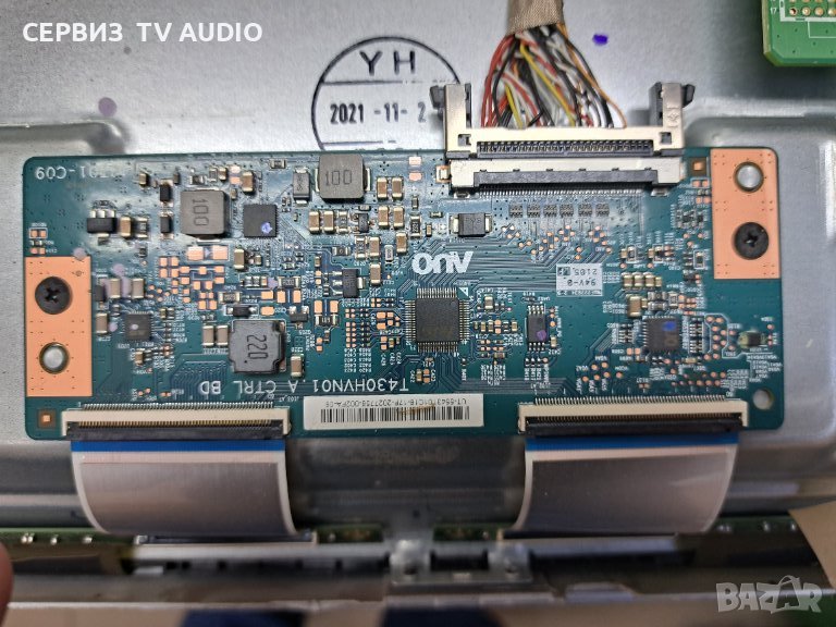 T con board T430HVN01.A CTRL BD, TV PHILIPS 43PFS6855/12, снимка 1