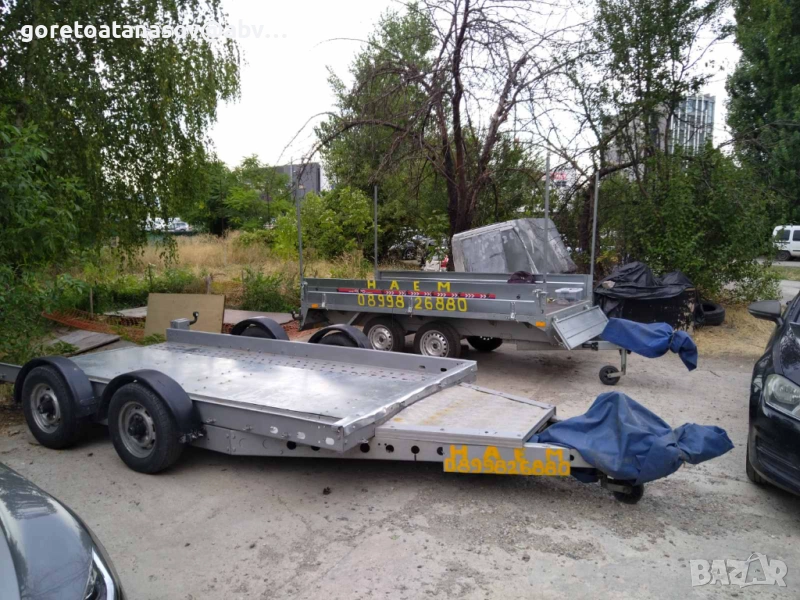 Туристическо ремарке под наем, платформа под наем, бус под наем София, хамали София880, снимка 1