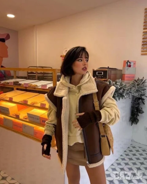 дамски елек с пух, снимка 1