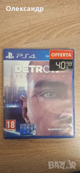 Detroit Become A Human - Диск за PlayStation 4, снимка 1