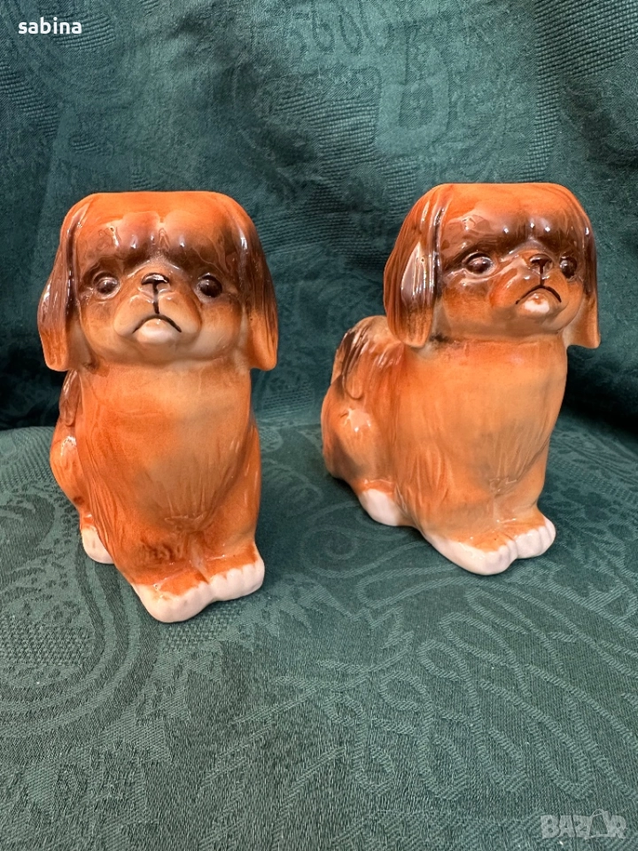 Статуетка Пекинез, ЛФЗ Ломоносов, СССР, снимка 1