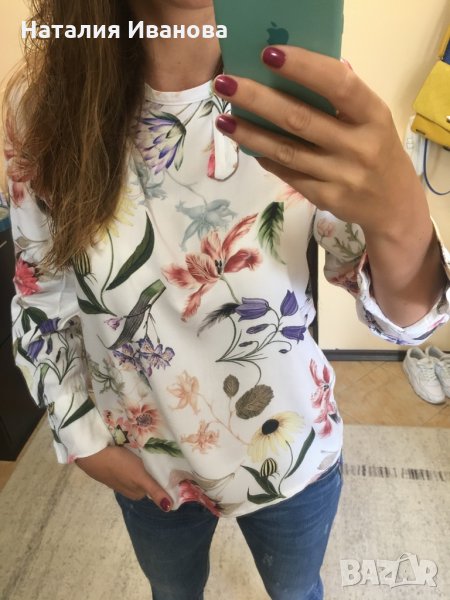 Дамска блуза на цветя, снимка 1