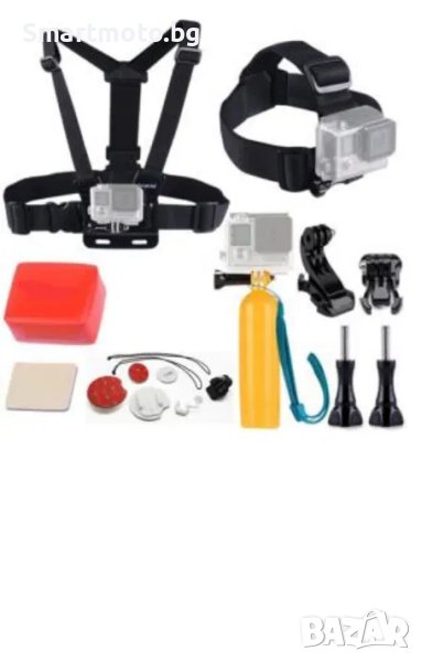 GK21 нов комплект аксесоари за екшън камери 8 части GO PRO SJCAM,EKEN, снимка 1