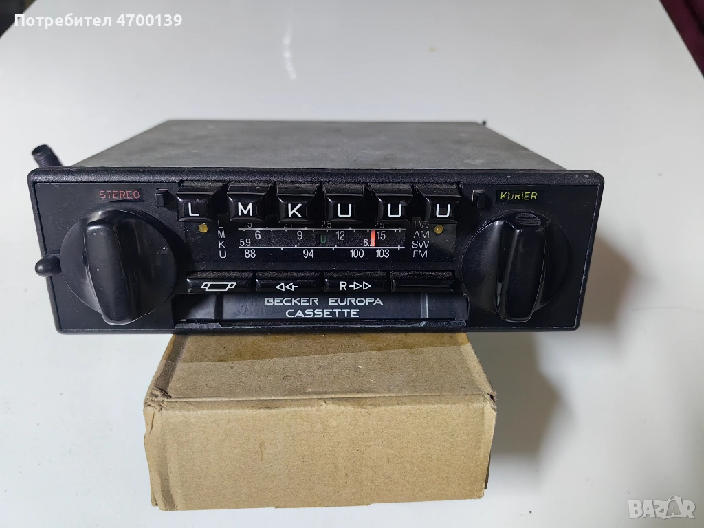 Радио касетофон becker, снимка 1