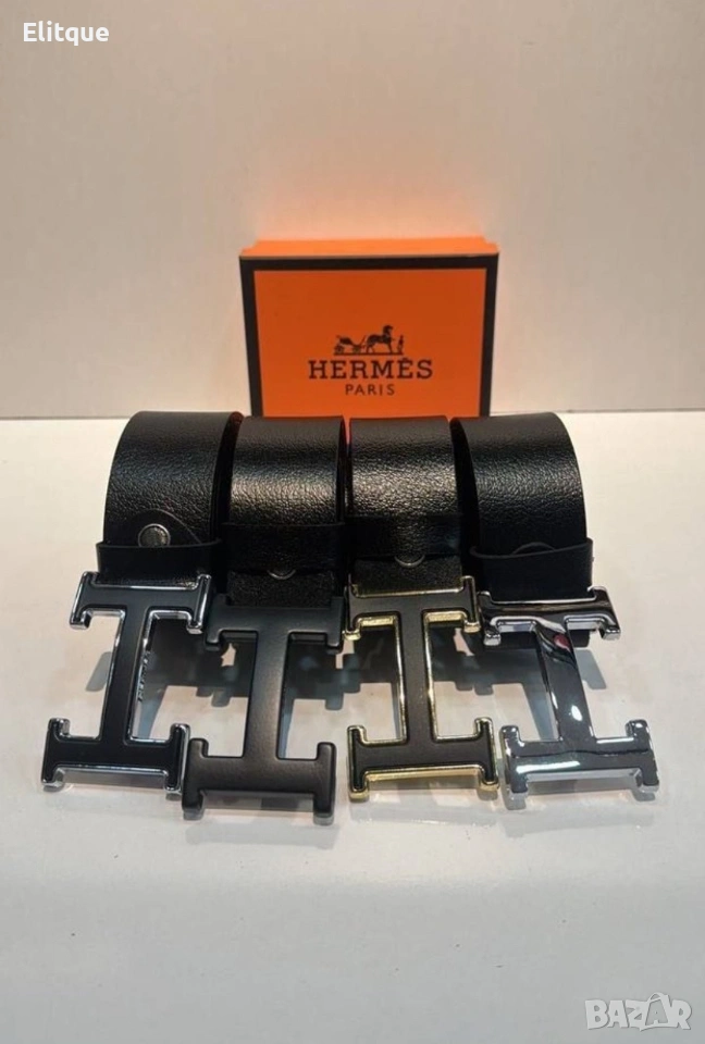 колани от естествена кожа в кутия hermes , снимка 1