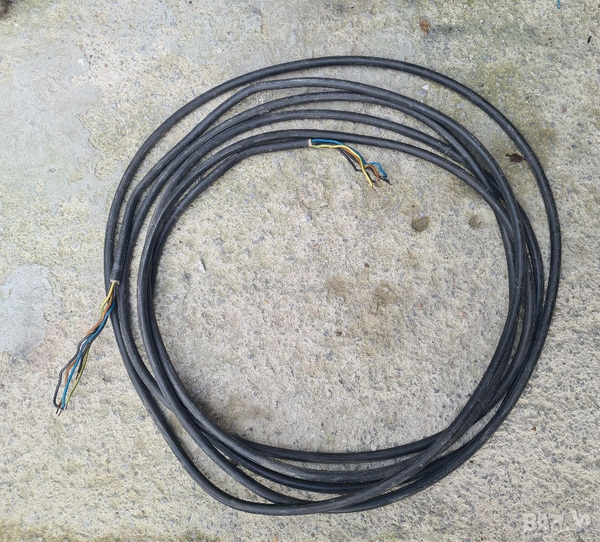 Кабел немски  5 жилен 3мм 12м , снимка 1