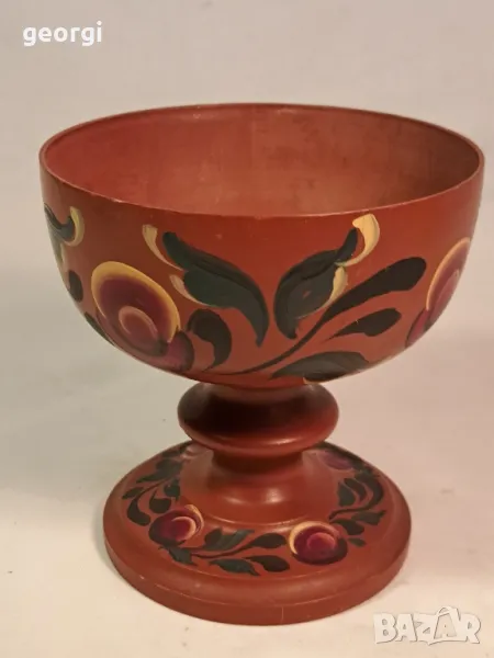 дървена чаша бокал 24/4, снимка 1