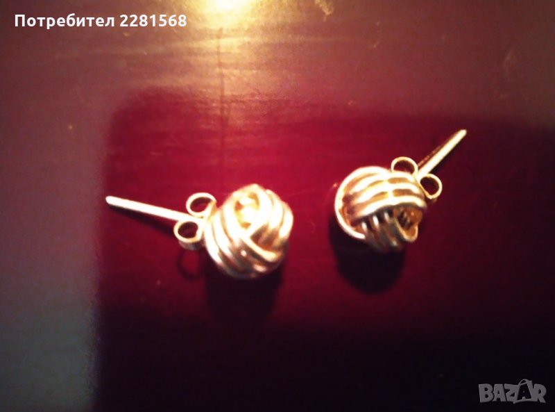 Сребърни обеци, снимка 1