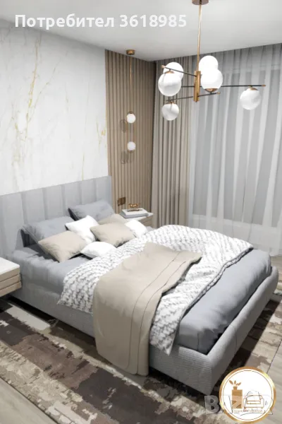 ,,Искате нов интериор? Получете стилен дизайн сега + подарък дизайн на една допълнителна стая!", снимка 1