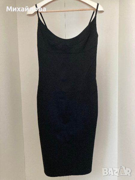 Черна рокля с тънки презрамки на Миро /Miro/, S размер, снимка 1