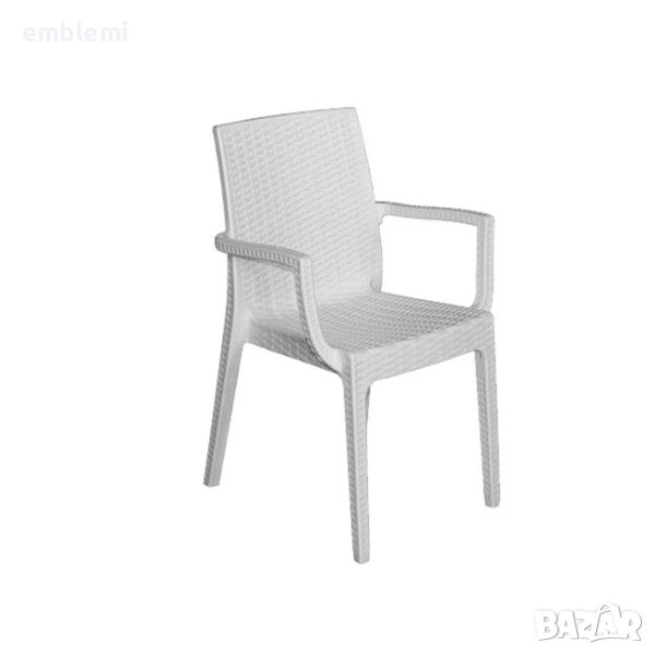 Стол трапезен градински Dafne Бял, снимка 1