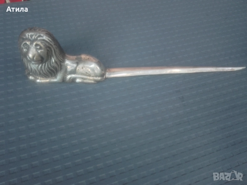 нож за писма посребрен, снимка 1