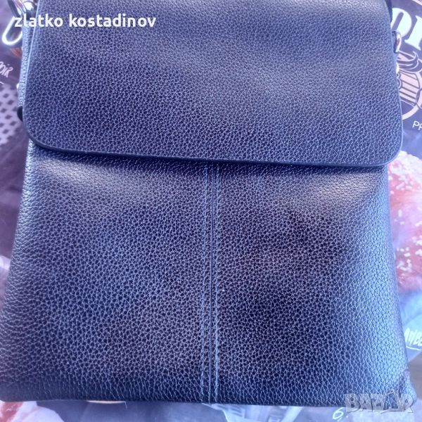 Мъжка чанта през рамо от еко кожа , снимка 1