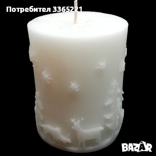 Елените на дядо коледа свещ, снимка 1