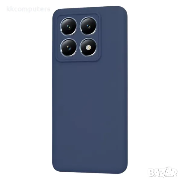 Калъф силикон / Тъмносин мат / за Xiaomi 14T Pro Баркод : 3131834, снимка 1