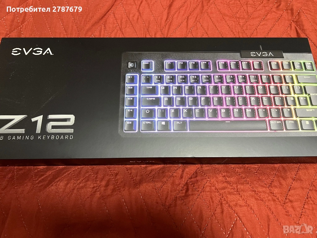 Геймърска RGB клавиатура Evga Z12, снимка 1