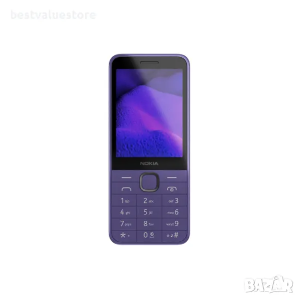 Nokia 235 4G 2024 Dual Purple Мобилен Телефон Gsm 2.80 ", Задна Камера 2.00 Mpx, снимка 1