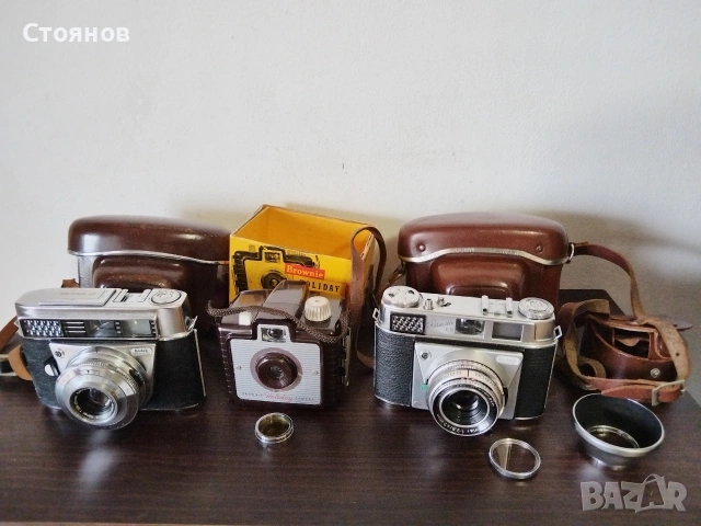 Ретро камери Kodak Retinette IIB, EK8, Kodak Brownie Holiday, Kodak RETINA IF      , снимка 2 - Фотоапарати - 33547670